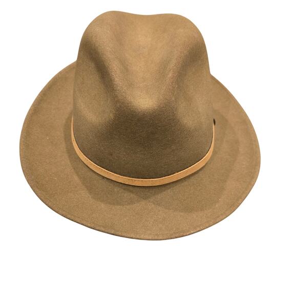 Bailey Mens Vintage Glen Crushable Furlite Hat Brown Wool Wide Brim Classic L - Picture 5 of 12